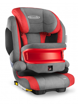 Storchenmühle Child Car Seat Solar 2 Seatfix, Solar IS Seatfix (Isofix) with Impact Shield in chilli, ECE I-III, Special Offer