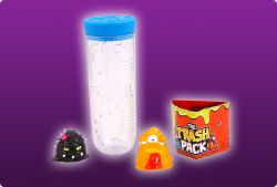 Giochi Preziosi 70683831 - 3er SET Trash Pack mit jeweils 2 Müllmonster im Reagenzglas
