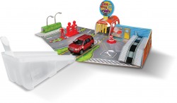 BBurago Open & Play SET 15630048, car wash, with 1 car, 1:43