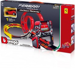 BBurago 15631301, Ferrari Race & Play GoGears Raceway, Playset, with 1 Car