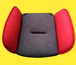 Seat reducer for child seat in chilli red for Storchenmühle Starlight SP, - SP PRO, Recaro Young Sport and Young Sport Hero