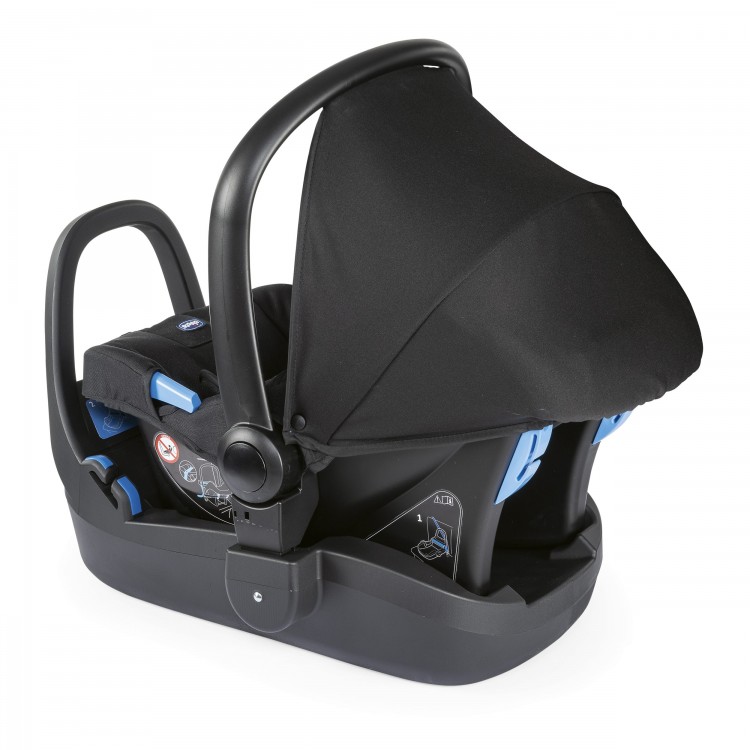 Antagonize Traditional Get up Chicco baby car seat, infant carrier Kaily in Black - Bambinokids