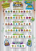 Giochi Preziosi 70683831 - 3er SET Trash Pack mit jeweils 2 Müllmonster im Reagenzglas