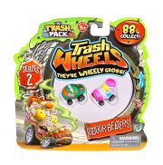 Giochi Preziosi 70682241 - 3er SET Trash Pack Wheels #2 mit jeweils 2 Müllmonster Autos pro Pack