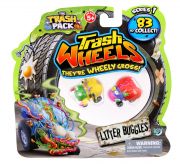 Giochi Preziosi 70681391 - 3er SET Trash Pack Wheels mit jeweils 2 Müllmonster Autos pro Pack