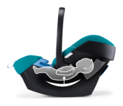 Goodbaby Artio with a removable newborn seat insert