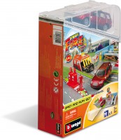 BBurago Open & Play SET 15630048, car wash, with 1 car, 1:43