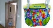 Door bouncer Hopsa Cat colorful blue, design 2021, former Storchenmühle Hopsi