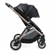Chicco Best Friend Pro Black Re_Lux extended canopy with a zipped hidden segment and a net mesh peek-a-boo window