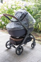 Chicco raincover - universal for stroller and pushchair attachment in use 2