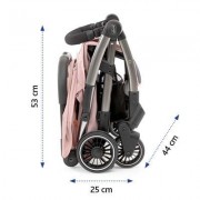 Chicco Cheerio Jet Black - folded with dimensions - example