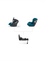 RECARO KIO Prime modular system with Avan infant carrier,KIO car seat and Avan/Kio Base, example