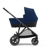 Cybex Gazelle S with carrycot from 0-6 months sideview colour Navy Blue BLK