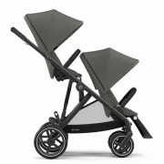 Cybex Gazelle S sibling/twin pushchair with two seatunits colour Soho Grey BLK