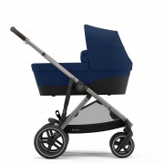Cybex Gazelle S with carrycot from 0-6 months sideview colour Navy Blue TPE