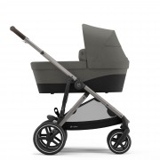 Cybex Gazelle S with carrycot from 0-6 months sideview colour Soho Grey TPE