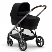 Cybex Gazelle S with carrycot from 0-6 months colour Deep Black TPE