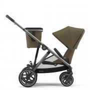 Cybex Gazelle S Mono with seat unit and shopper colour Classic Beige TPE (framecolour taupe) sideview seat against driving direction
