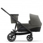 Cybex Gazelle S Cot/ Kinderwagenaufsatz mit Shopper Farbe Soho Grey
