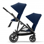 Cybex Gazelle S seatunit Navy Blue BLK same line of sight in usage as sibling/twin pushchair
