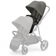 Cybex Gazelle S seat unit Soho Grey BLK added for usage as sibling/twin pushchair
