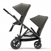 Cybex Gazelle S seatunit Soho Grey BLK same line of sight in usage as sibling/twin pushchair