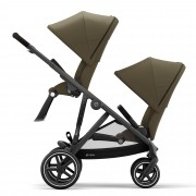 Cybex Gazelle S seatunit Classic Beige BLK same line of sight in usage as sibling/twin pushchair